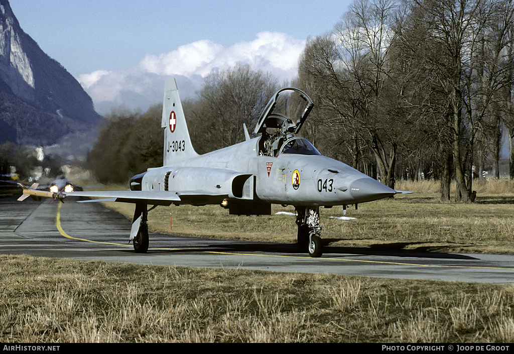 Aircraft Photo of J-3043 | Northrop F-5E Tiger II | Switzerland - Air Force | AirHistory.net #66508