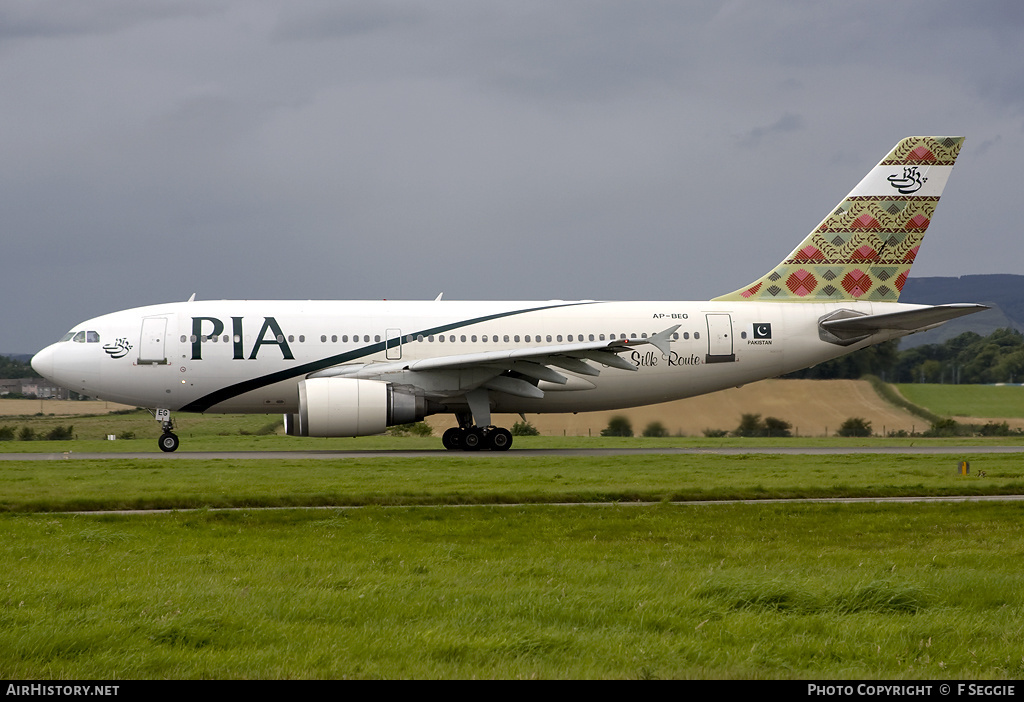 Aircraft Photo of AP-BEG | Airbus A310-308 | Pakistan International Airlines - PIA | AirHistory.net #66528