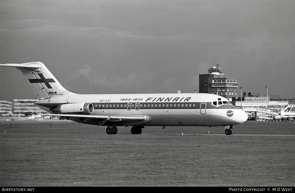 Aircraft Photo of OH-LYI | McDonnell Douglas DC-9-15MC | Finnair | AirHistory.net #66534