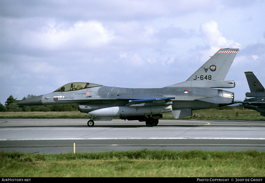 Aircraft Photo of J-648 | General Dynamics F-16A(R) Fighting Falcon | Netherlands - Air Force | AirHistory.net #66619