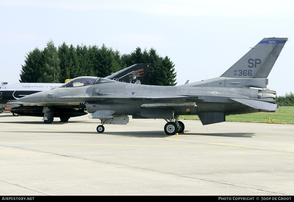 Aircraft Photo of 91-0366 / AF91-366 | Lockheed F-16CM Fighting Falcon | USA - Air Force | AirHistory.net #66628