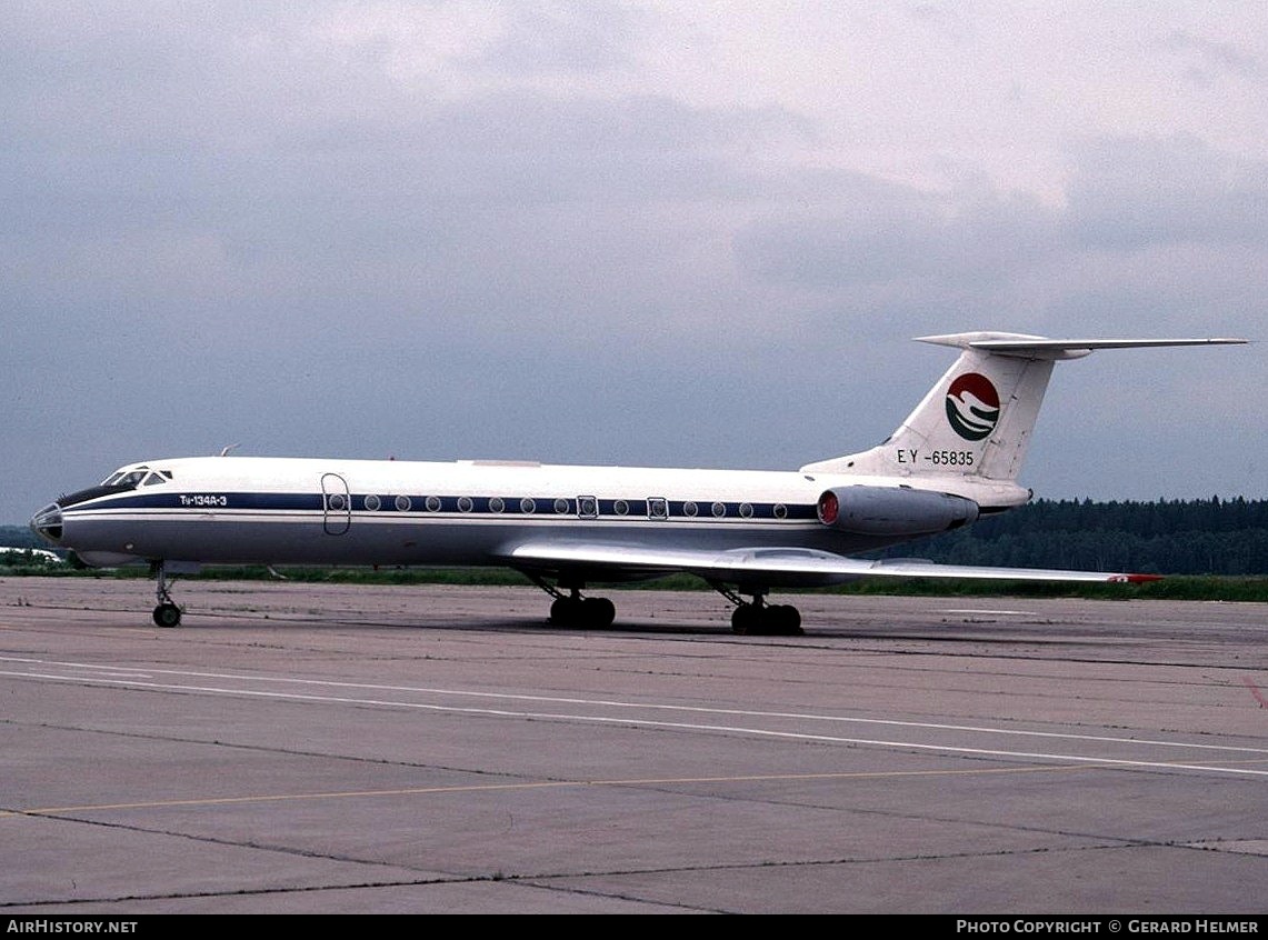 Aircraft Photo of EY-65835 | Tupolev Tu-134A-3 | Tajikistan Airlines | AirHistory.net #66632