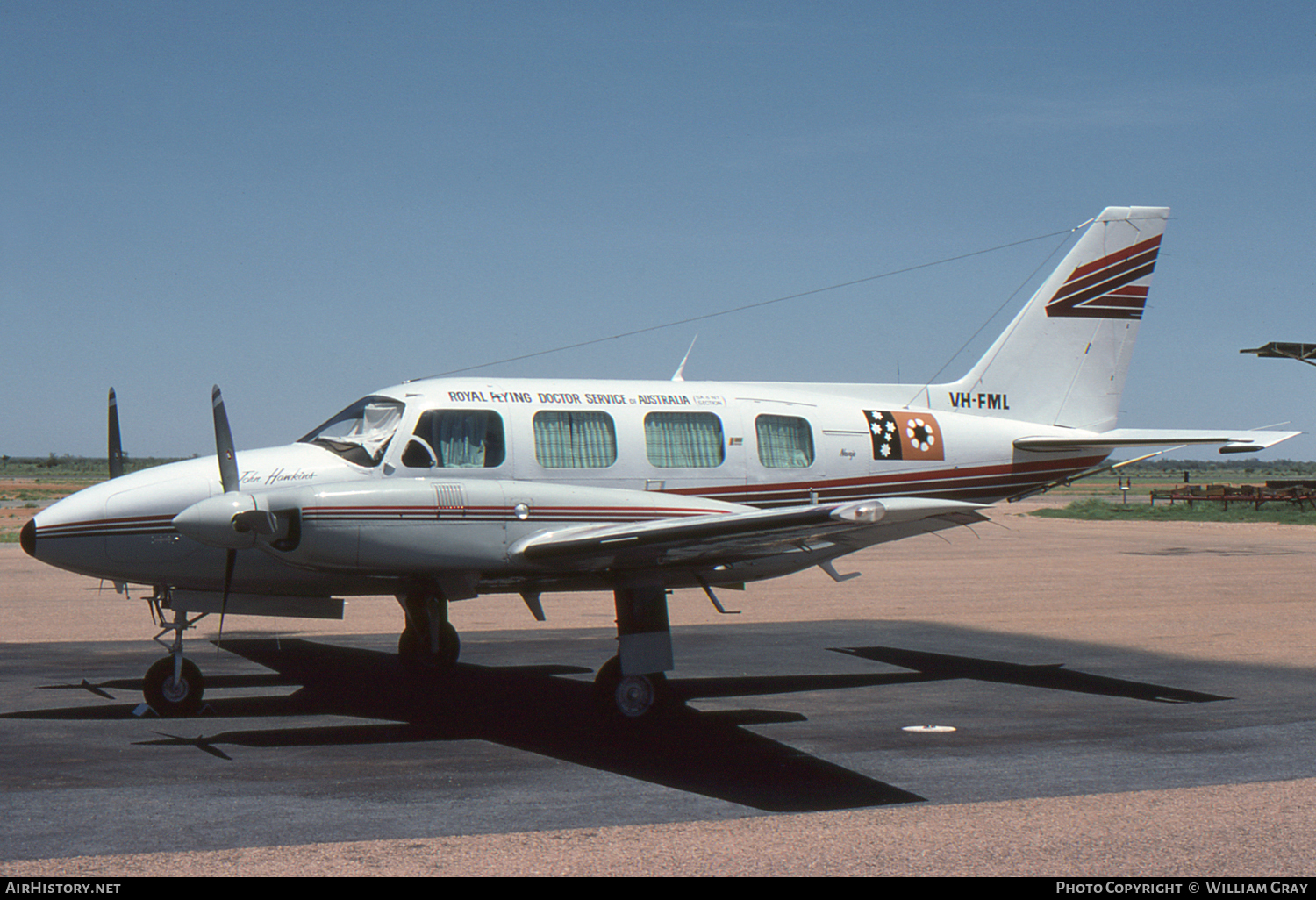 Aircraft Photo of VH-FML | Piper PA-31-310 Navajo C | Royal Flying Doctor Service - RFDS | AirHistory.net #66665
