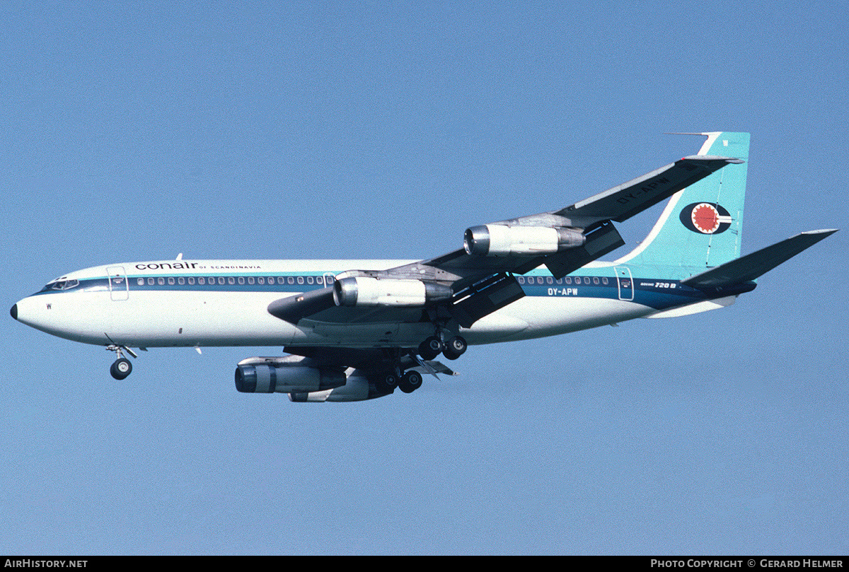 Aircraft Photo of OY-APW | Boeing 720-051B | Conair of Scandinavia | AirHistory.net #66673