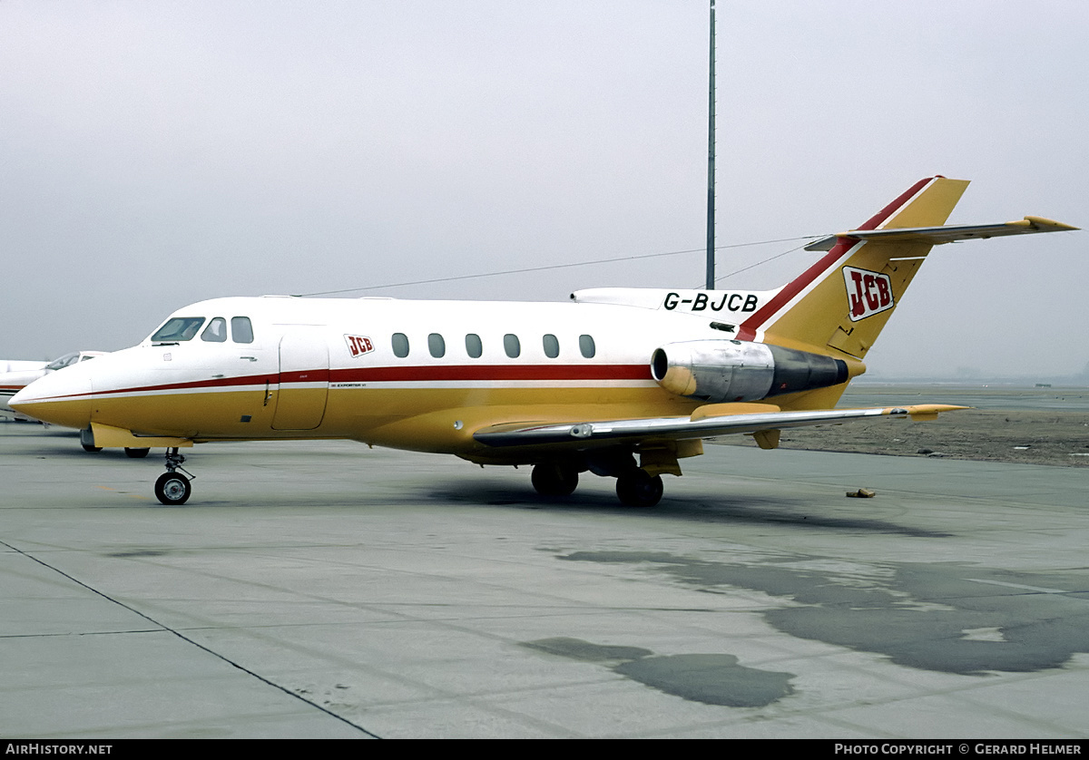 Aircraft Photo of G-BJCB | Hawker Siddeley HS-125-600B | JCB - J.C. Bamford Excavators | AirHistory.net #66700