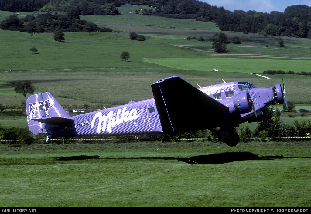 Aircraft Photo of HB-HOP | Junkers Ju 52/3m g4e | Ju-Air | AirHistory.net #66701