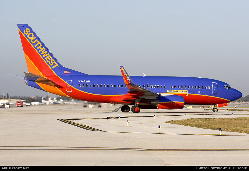 Aircraft Photo of N942WN | Boeing 737-7H4 | Southwest Airlines | AirHistory.net #66712