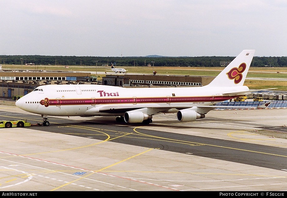 Aircraft Photo of HS-TGY | Boeing 747-4D7 | Thai Airways International | AirHistory.net #66727