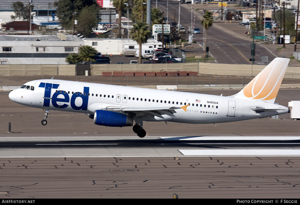 Aircraft Photo of N493UA | Airbus A320-232 | Ted | AirHistory.net #66748