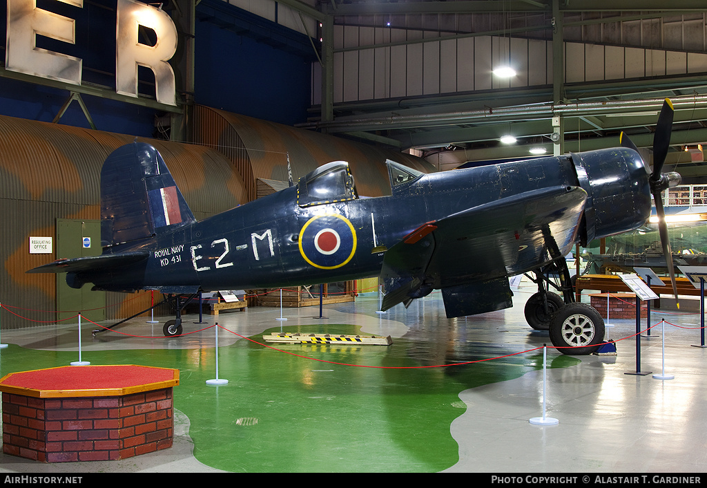 Aircraft Photo of KD431 | Goodyear FG-1D Corsair Mk.IV | UK - Navy | AirHistory.net #66758