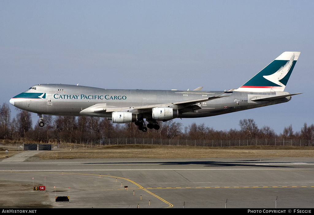 Aircraft Photo of B-HUP | Boeing 747-467F/SCD | Cathay Pacific Airways Cargo | AirHistory.net #66759