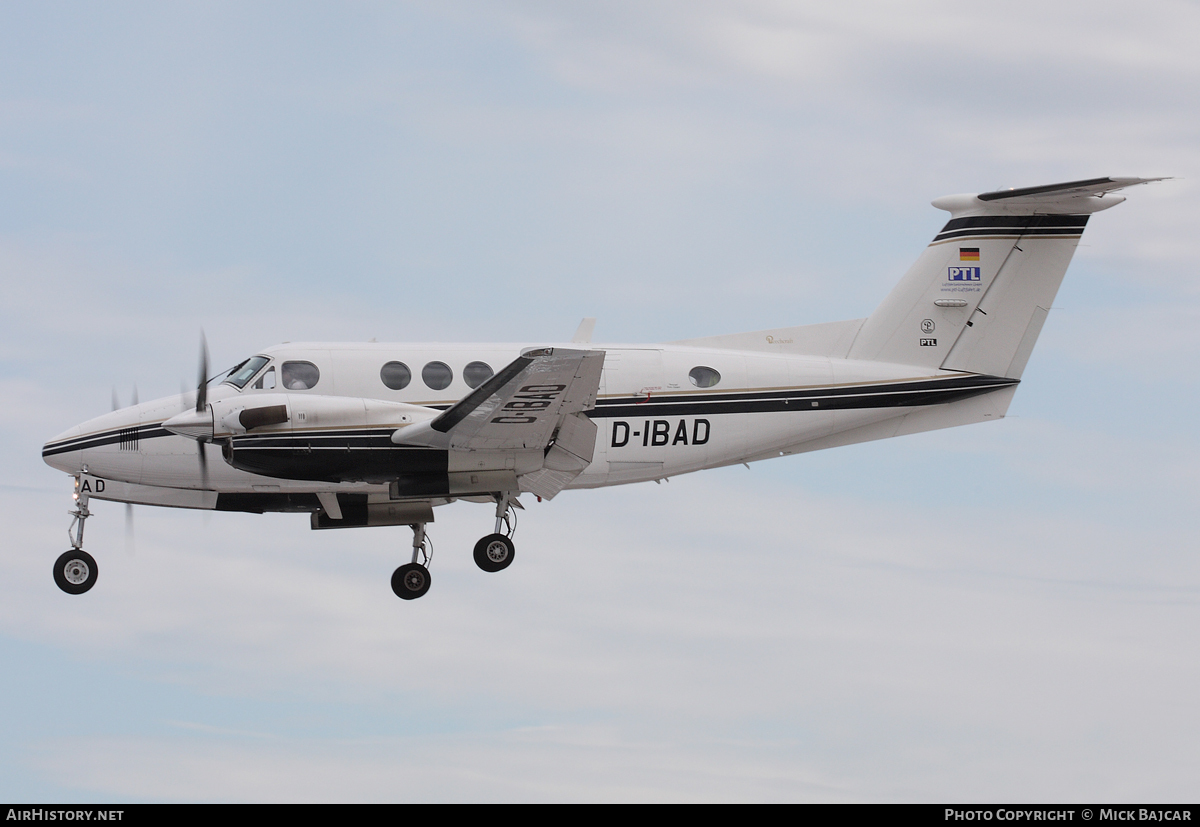Aircraft Photo of D-IBAD | Beech B200 Super King Air | PTL Luftfahrtunternehmen | AirHistory.net #66767