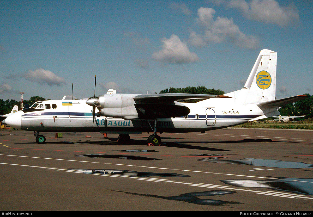 Aircraft Photo of UR-46434 | Antonov An-24B | Air Ukraine | AirHistory.net #66777