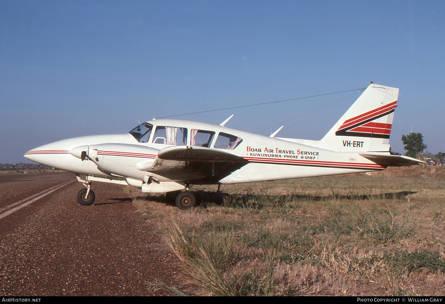 Aircraft Photo of VH-ERT | Piper PA-23-250 Aztec E | Boab Air Travel Service | AirHistory.net #66789