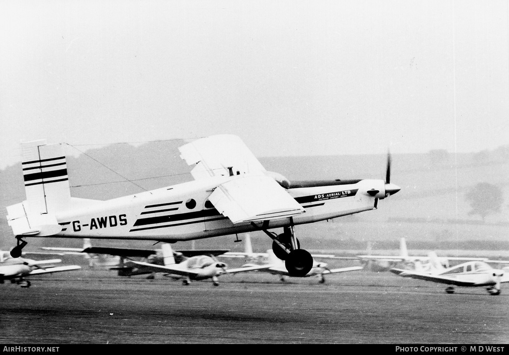 Aircraft Photo of G-AWDS | Pilatus PC-6/B1-H2 Turbo Porter | ADS Aerial | AirHistory.net #66838