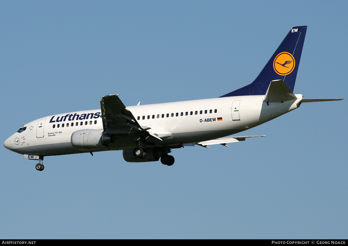 Aircraft Photo of D-ABEW | Boeing 737-330 | Lufthansa | AirHistory.net #66882