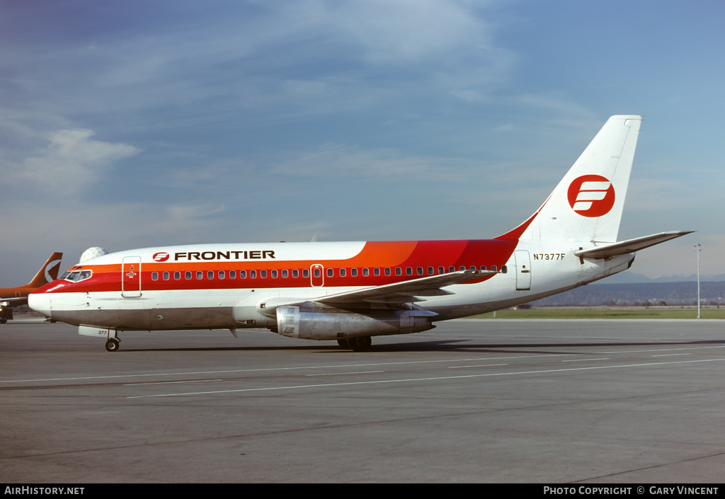 Aircraft Photo of N7377F | Boeing 737-291 | Frontier Airlines | AirHistory.net #66955