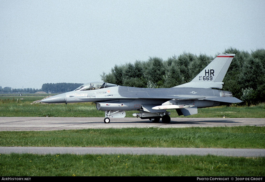 Aircraft Photo of 81-0669 / AF81-669 | General Dynamics F-16A Fighting Falcon | USA - Air Force | AirHistory.net #66974