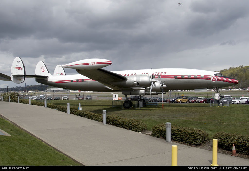 Aircraft Photo of CF-TGE | Lockheed L-1049G Super Constellation | Trans-Canada Air Lines - TCA | AirHistory.net #66987