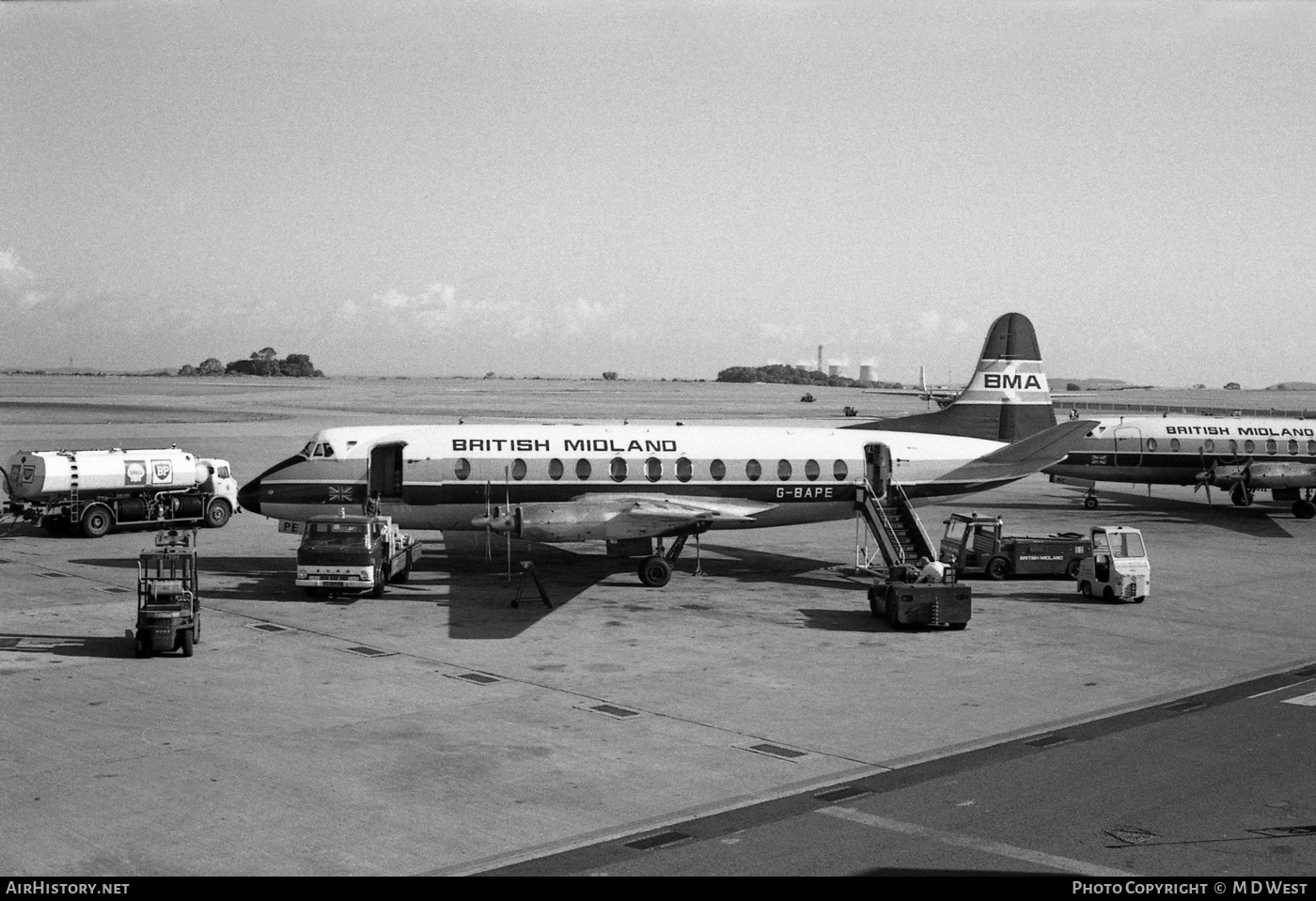 Aircraft Photo of G-BAPE | Vickers 814 Viscount | British Midland Airways - BMA | AirHistory.net #67020