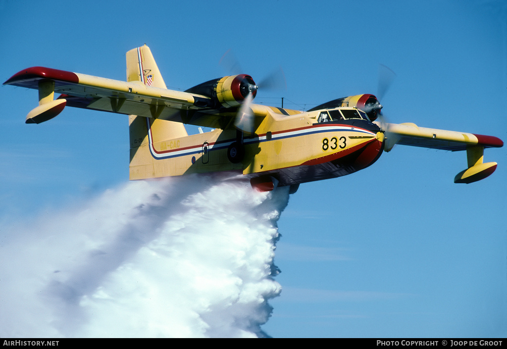 Aircraft Photo of 833 | Canadair CL-215-I (CL-215-1A10) | Croatia - Air Force | AirHistory.net #67050