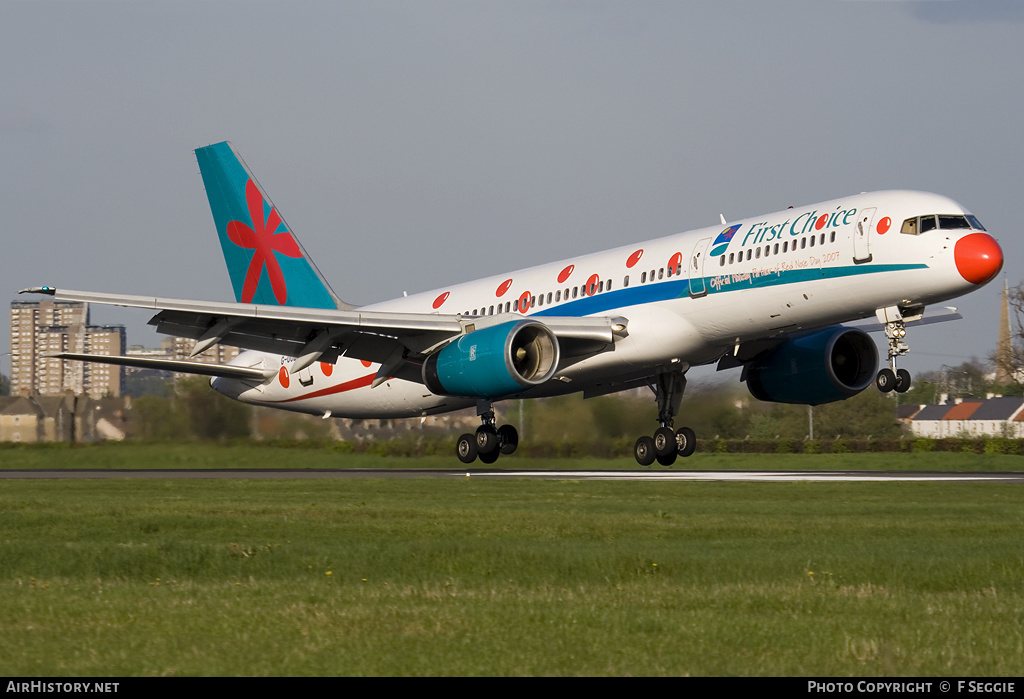 Aircraft Photo of G-OOBI | Boeing 757-2B7 | First Choice Airways | AirHistory.net #67097