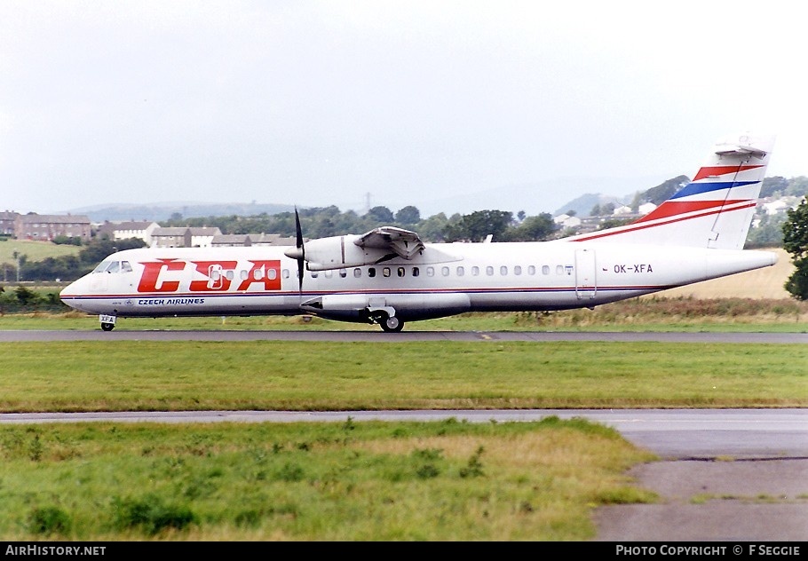 Aircraft Photo of OK-XFA | ATR ATR-72-202 | ČSA - Czech Airlines | AirHistory.net #67105