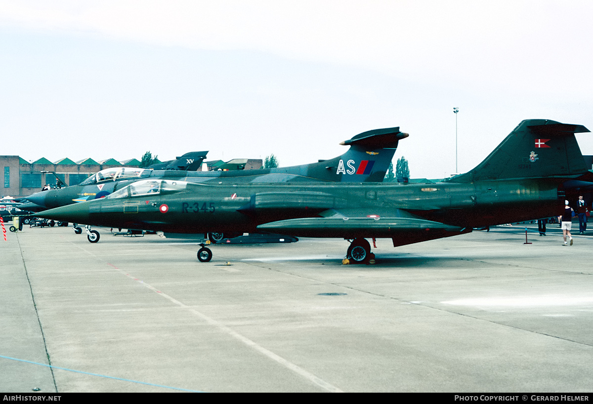 Aircraft Photo of R-345 | Lockheed F-104G Starfighter | Denmark - Air Force | AirHistory.net #67175