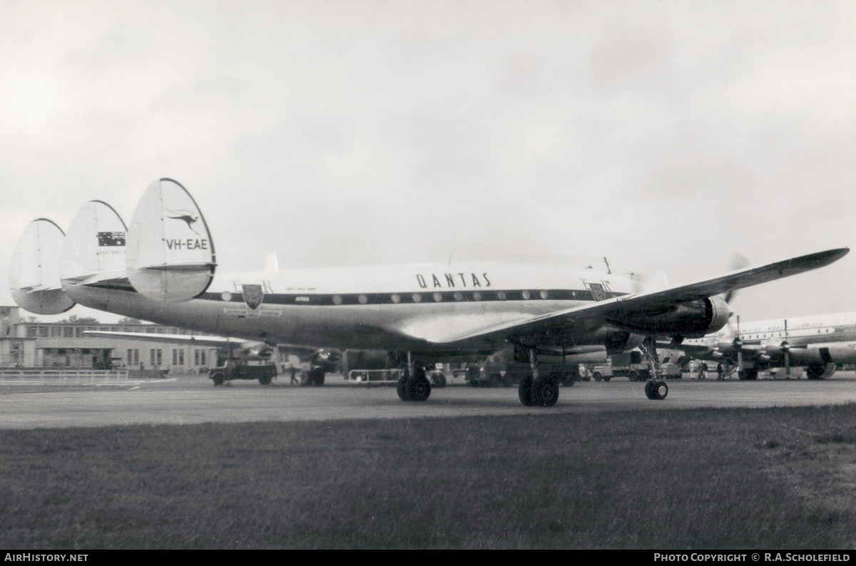 Aircraft Photo of VH-EAE | Lockheed L-749A Constellation | Qantas | AirHistory.net #67243