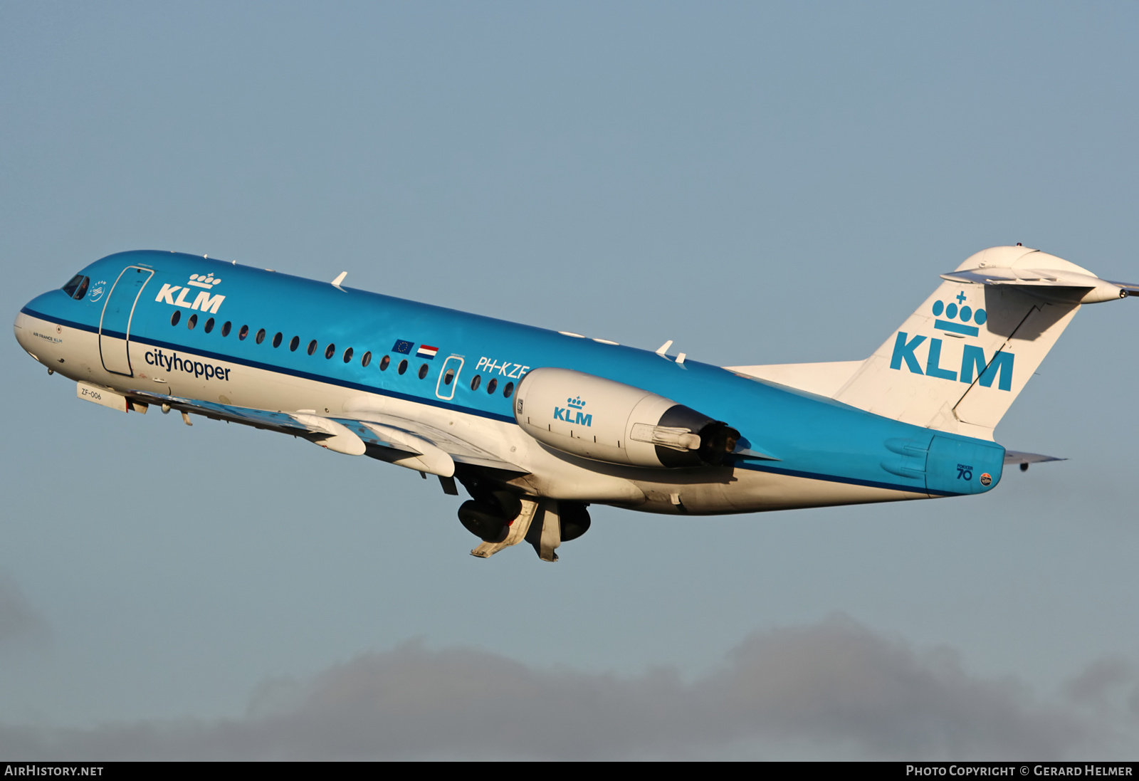 Aircraft Photo of PH-KZF | Fokker 70 (F28-0070) | KLM Cityhopper | AirHistory.net #67256