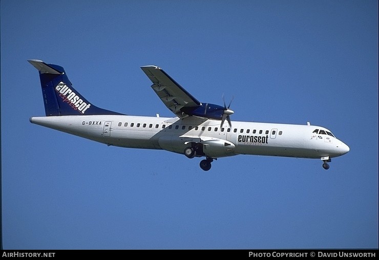 Aircraft Photo of G-BXXA | ATR ATR-72-202 | Euroscot Express | AirHistory.net #67265