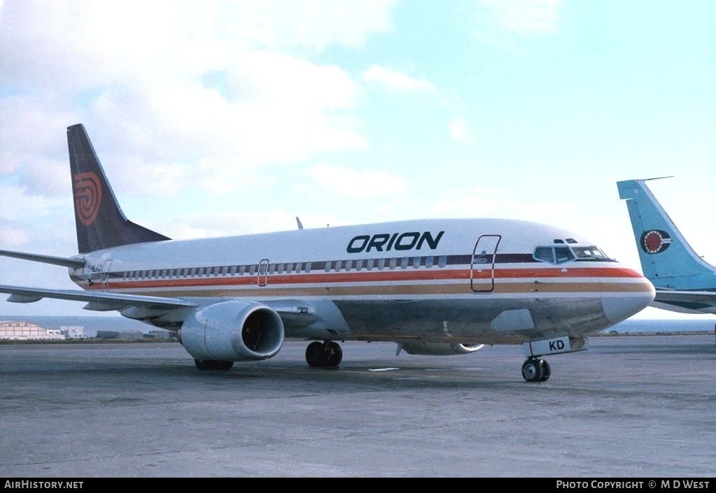Aircraft Photo of G-BLKD | Boeing 737-3T5 | Orion Airways | AirHistory.net #67294
