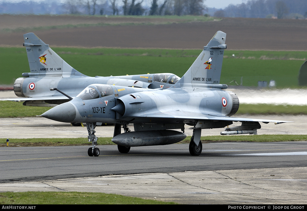Aircraft Photo of 122 | Dassault Mirage 2000C | France - Air Force | AirHistory.net #67315