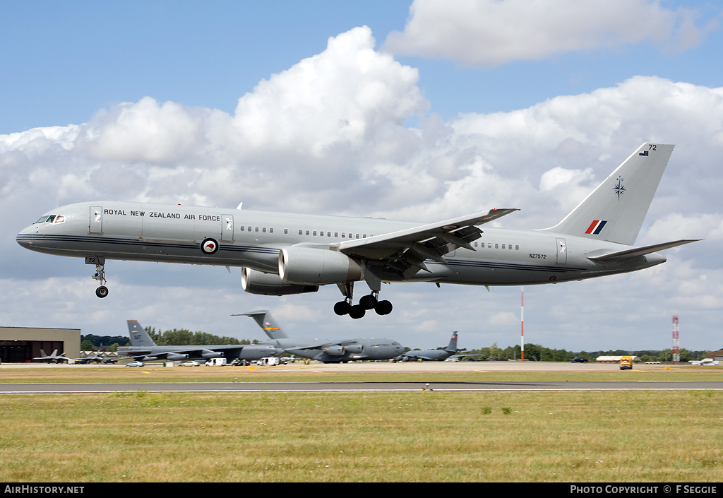 Aircraft Photo of NZ7572 | Boeing 757-2K2 | New Zealand - Air Force | AirHistory.net #67345