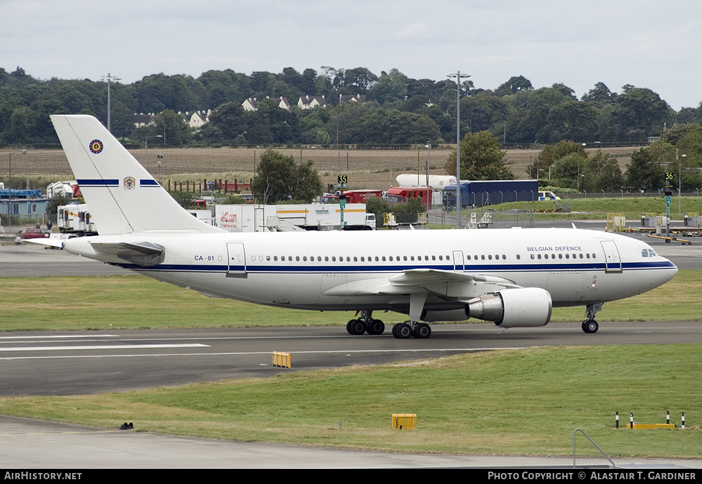 Aircraft Photo of CA-01 | Airbus A310-222 | Belgium - Air Force | AirHistory.net #67371