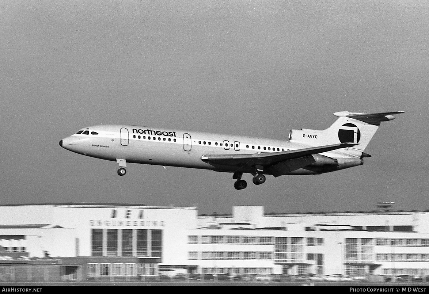 Aircraft Photo of G-AVYC | Hawker Siddeley HS-121 Trident 1E | Northeast Airlines | AirHistory.net #67523