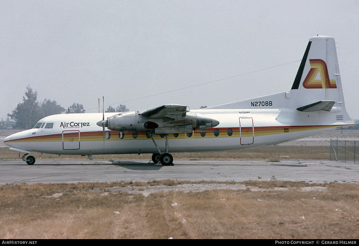 Aircraft Photo of N2708B | Fairchild F-27A | Air Cortez International | AirHistory.net #67530