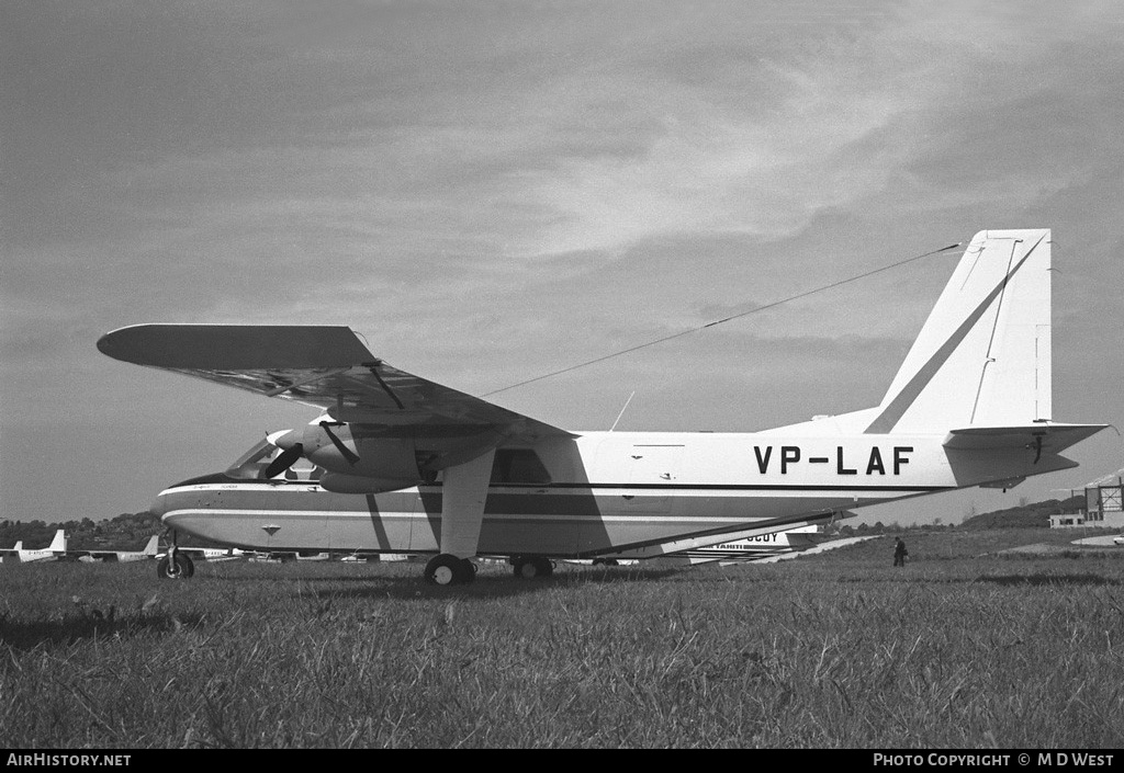 Aircraft Photo of VP-LAF | Britten-Norman BN-2A Islander | AirHistory.net #67537