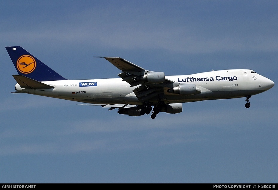 Aircraft Photo of D-ABZB | Boeing 747-230F/SCD | Lufthansa | AirHistory.net #67578
