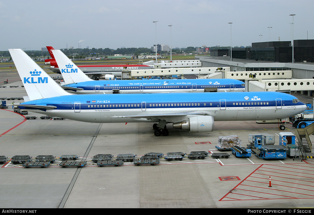 Aircraft Photo of PH-BZH | Boeing 767-306/ER | KLM - Royal Dutch Airlines | AirHistory.net #67618