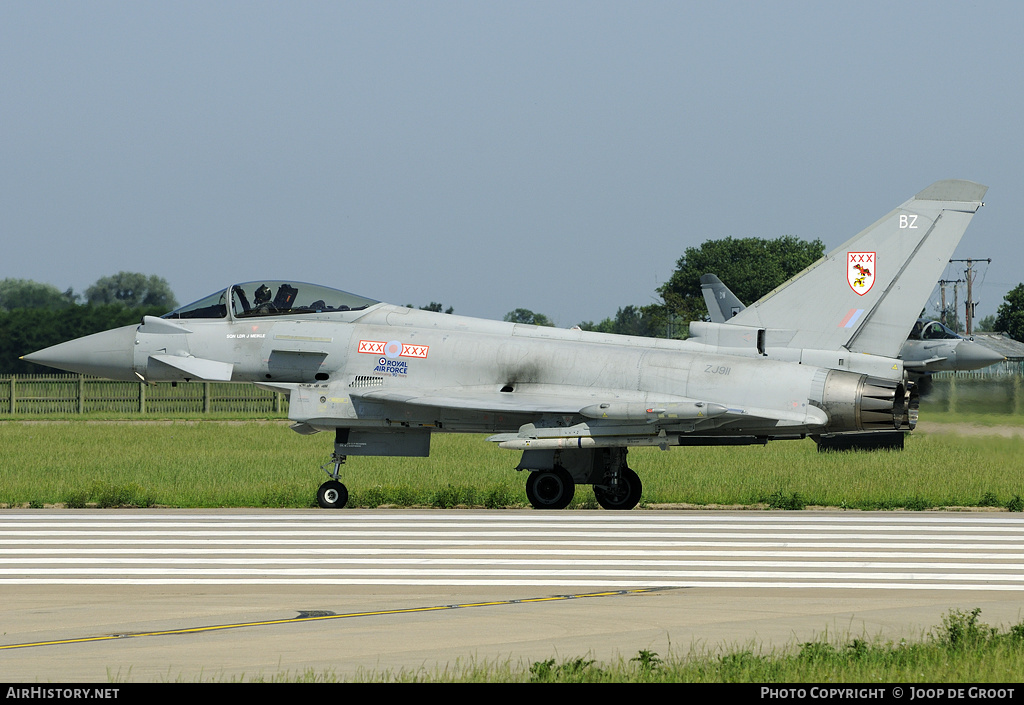 Aircraft Photo of ZJ911 | Eurofighter EF-2000 Typhoon FGR4 | UK - Air Force | AirHistory.net #67622