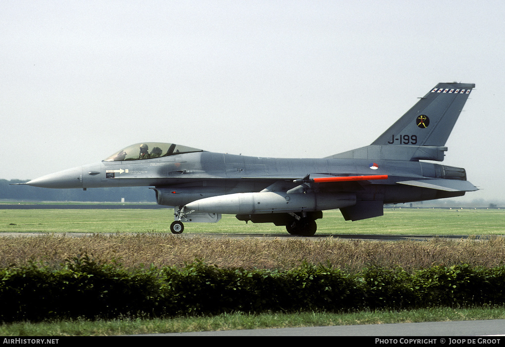 Aircraft Photo of J-199 | General Dynamics F-16A Fighting Falcon | Netherlands - Air Force | AirHistory.net #67644