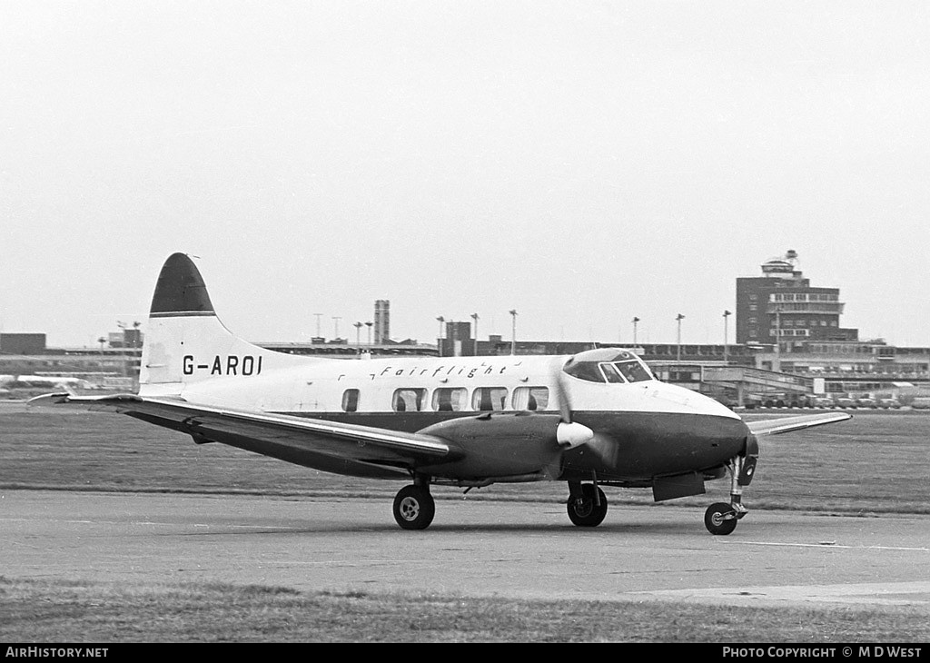 Aircraft Photo of G-AROI | De Havilland D.H. 104 Dove 5 | Fairflight | AirHistory.net #67703