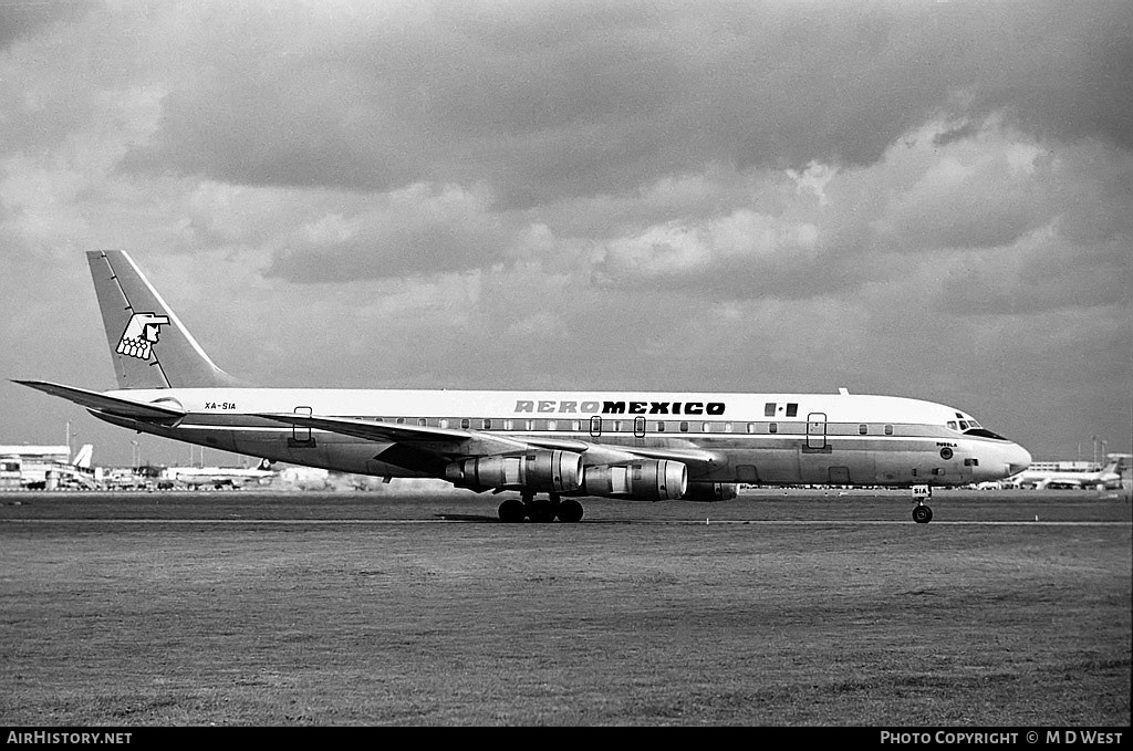 Aircraft Photo of XA-SIA | Douglas DC-8-51 | AeroMéxico | AirHistory.net #67730