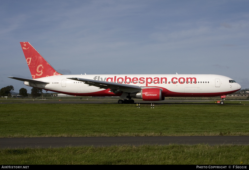 Aircraft Photo of G-CEOD | Boeing 767-319/ER | Flyglobespan | AirHistory.net #67740