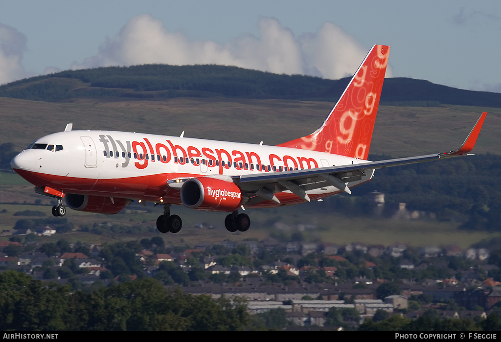 Aircraft Photo of G-MSJF | Boeing 737-7Q8 | Flyglobespan | AirHistory.net #67744