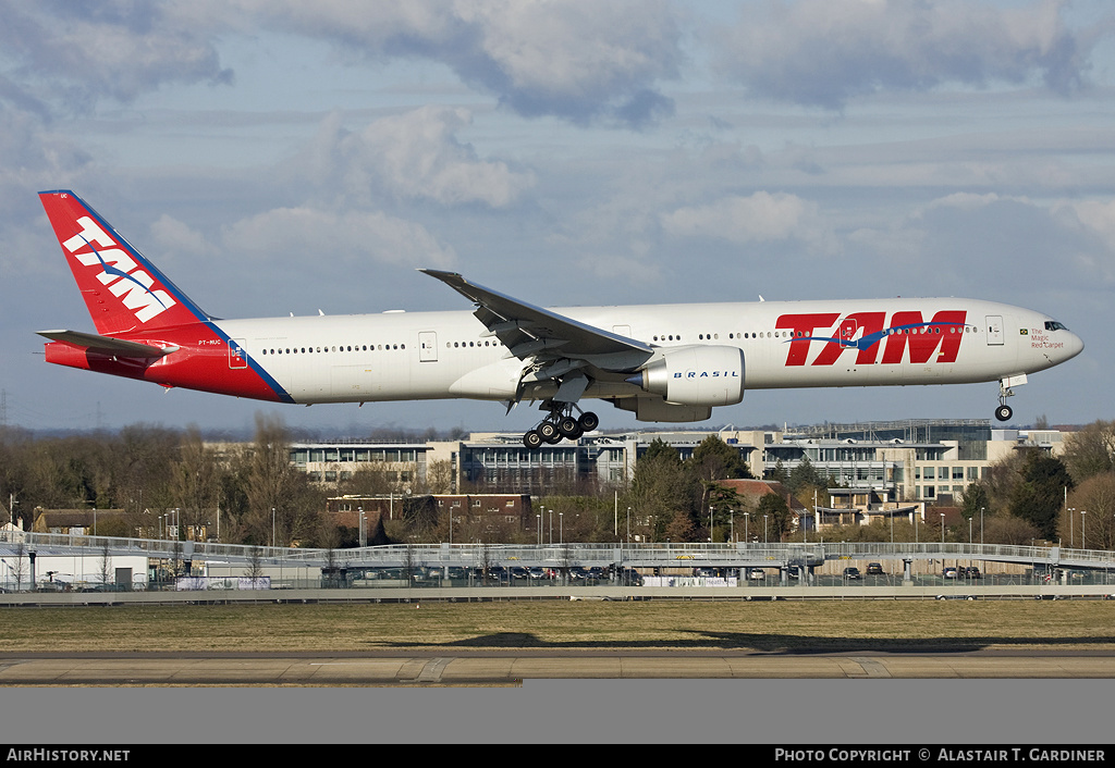 Aircraft Photo of PT-MUC | Boeing 777-32W/ER | TAM Linhas Aéreas | AirHistory.net #67782