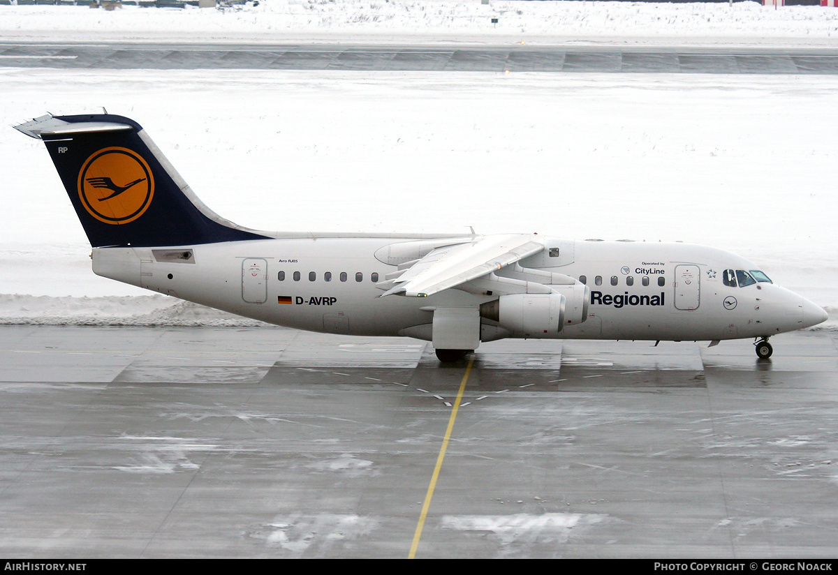 Aircraft Photo of D-AVRP | British Aerospace Avro 146-RJ85 | Lufthansa Regional | AirHistory.net #67802