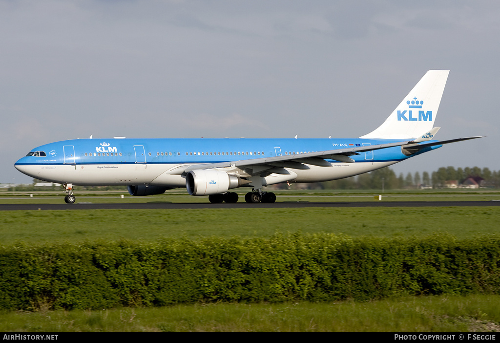 Aircraft Photo of PH-AOE | Airbus A330-203 | KLM - Royal Dutch Airlines | AirHistory.net #67826