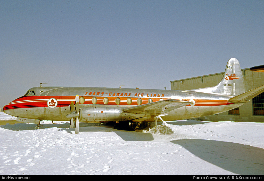 Aircraft Photo of CF-THI | Vickers 757 Viscount | Trans-Canada Air Lines - TCA | AirHistory.net #67854